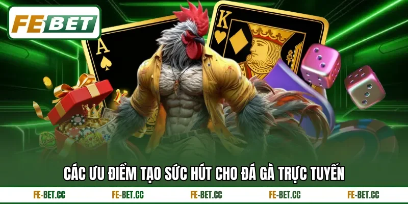 Các ưu điểm tạo sức hút cho đá gà trực tuyến